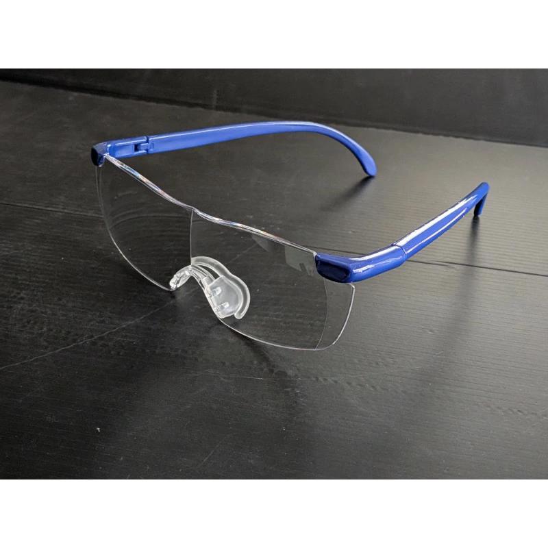 メガネルーペ　1.3倍　1.6倍 1.8倍　　収納袋　老眼鏡　ハンズフリー　プレゼント　ブラウン　ブルー　レッド　ブラック　茶色　白　フレーム |  | 06