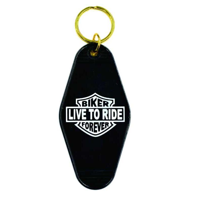 ルート６６ キーホルダー ブラック プラスチック製  アメ車　ハーレー　バイク　アメリカ かっこいい アメリカン雑貨 モーテル ホテル キーホルダー |  | 02