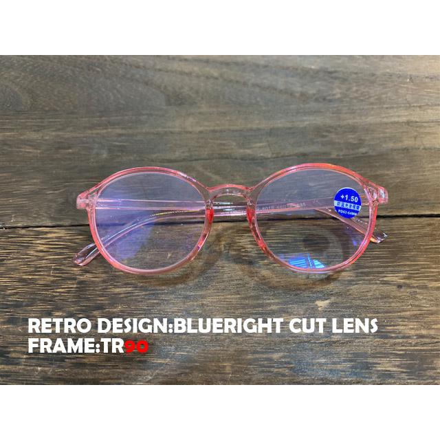 淡い色レトロデザイン　ブルーライトカット　たまご型　楕円レトロ　おしゃれ　老眼鏡　ポップ　メンズ　レディース　シニアグラス　男女兼用　プレゼント |  | 11