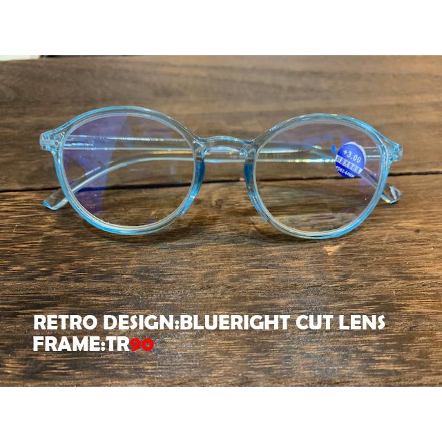 淡い色レトロデザイン　ブルーライトカット　たまご型　楕円レトロ　おしゃれ　老眼鏡　ポップ　メンズ　レディース　シニアグラス　男女兼用　プレゼント |  | 07