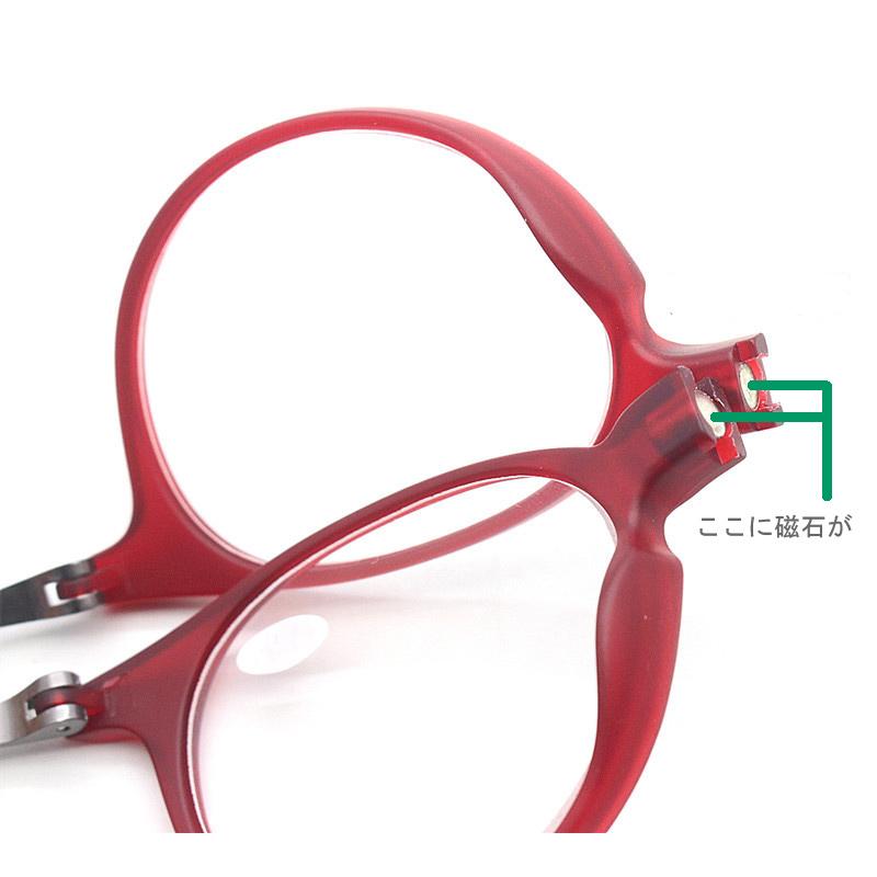 おしゃれ　ボストン　老眼鏡　磁石　マグネット　肩にかける　首にかける　男女兼用　リーディンググラス　シニアグラス　父の日　祖父　祖母　男女兼用　 |  | 02