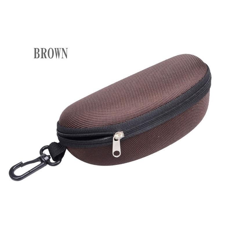 カラフル　メガネケース　ブラック　ピンク　オレンジ　ブラウン　ブルー　レッド　6色　ハードケース　サングラスケース |  | 02