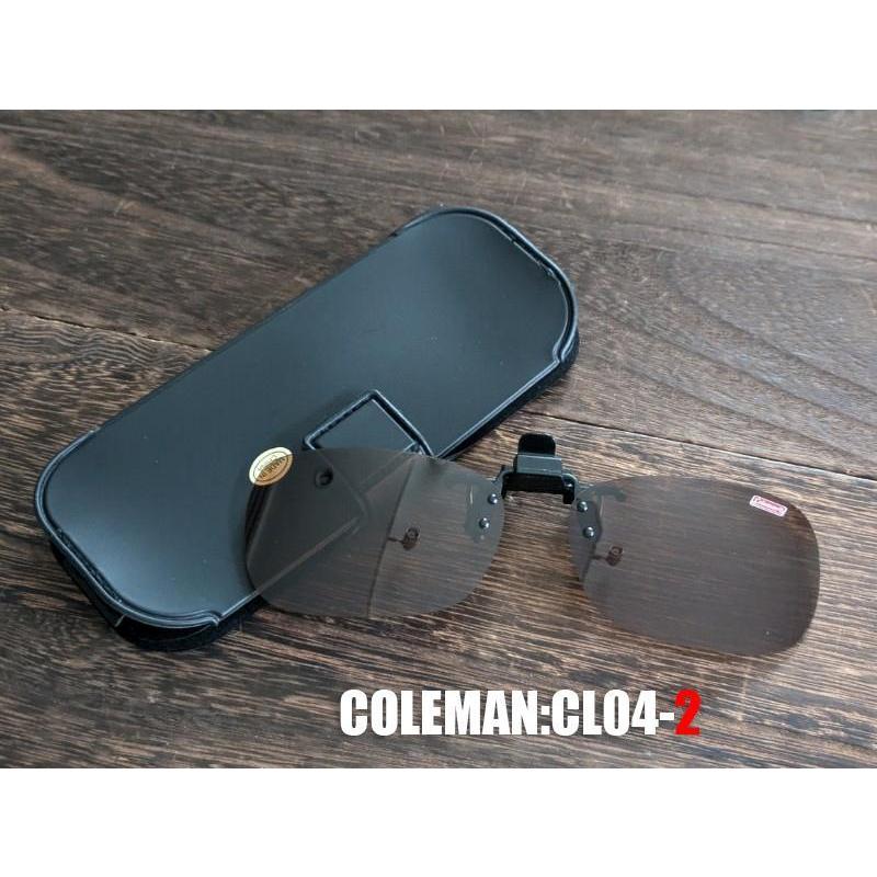 コールマンCL04-1 CL04-2 クリップオン　ケース付き　 偏光サングラス　 おしゃれ　キャンプ　バイク　ハーレー　アメ車 | Coleman | 03