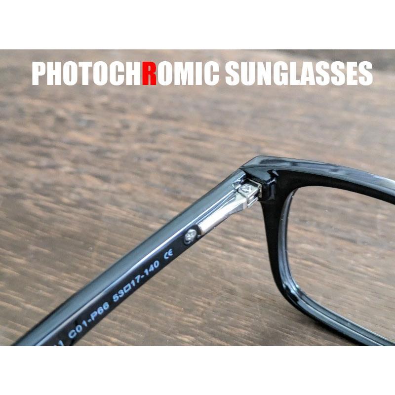 SHUTTO 調光サングラス レンズの色が変わる 伊達眼鏡 ハーレー