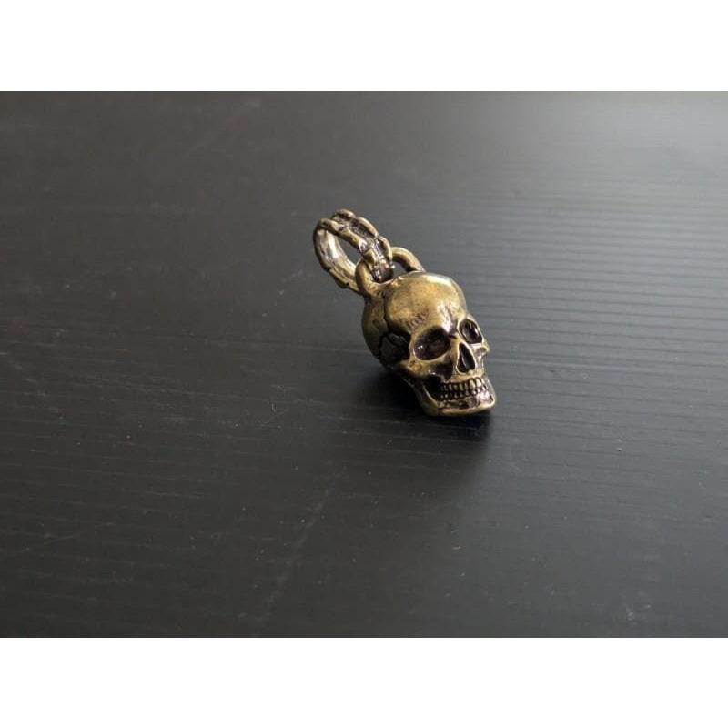 ペンダントトップ　真鍮　どくろ　スカル　キーホルダー　ネックレストップ | 