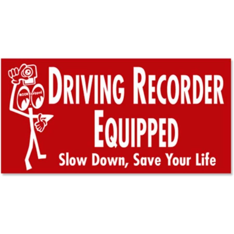 ムーンアイズ(MOONEYES) Driving Recorder Equipped ステッカー ムーンアイズ(MOONEYES) Driving Recorder Equipped ステッカー