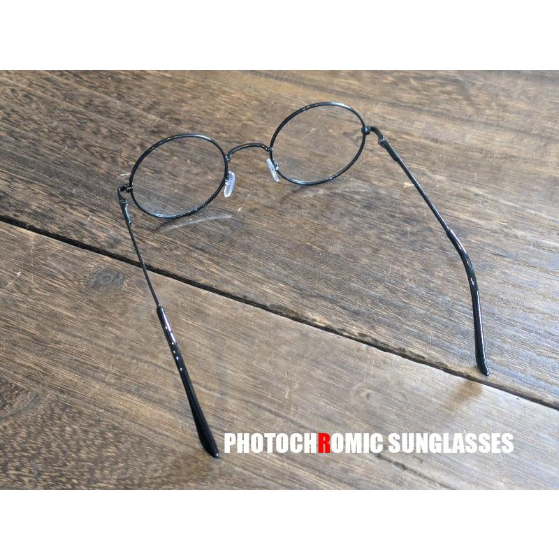 EN 調光サングラス レンズの色が変わる 丸 丸い 丸型 サングラス