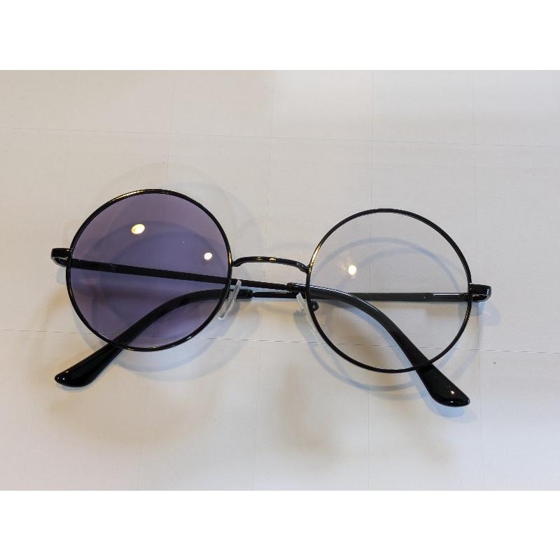 EN 調光サングラス レンズの色が変わる 丸 丸い 丸型 サングラス