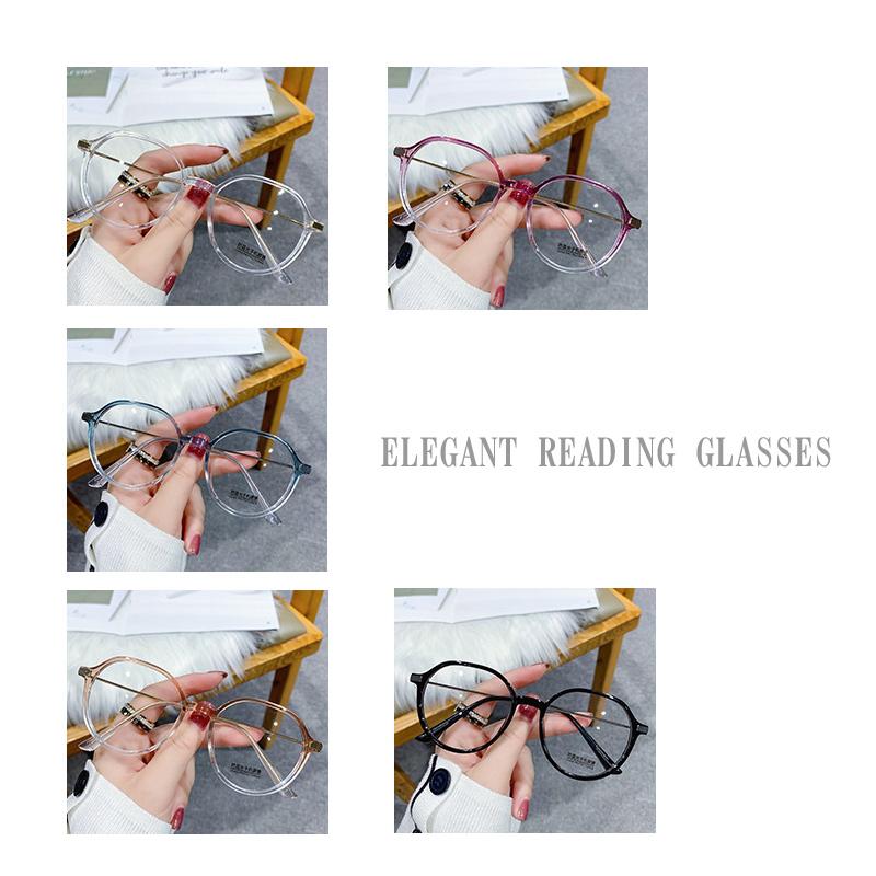エレガント　ブルーライトカット　レトロデザイン　丸型　楕円レトロ　おしゃれ　老眼鏡　ポップ　リーディンググラス　シニアグラス　男女兼用　プレゼント | 
