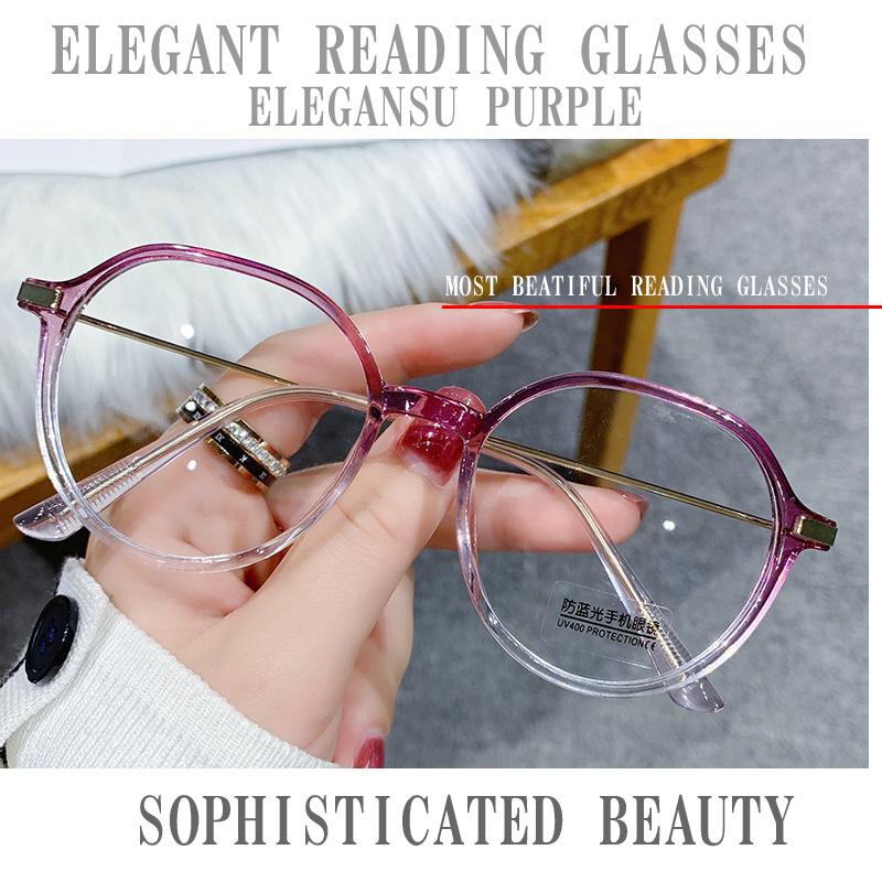 エレガント　ブルーライトカット　レトロデザイン　丸型　楕円レトロ　おしゃれ　老眼鏡　ポップ　リーディンググラス　シニアグラス　男女兼用　プレゼント |  | 10