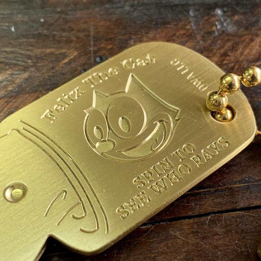 FELIX THE CAT フェリックス　フィリックス栓抜きYOU PAYスピナーキーホルダー 廃版　真鍮 |  | 01