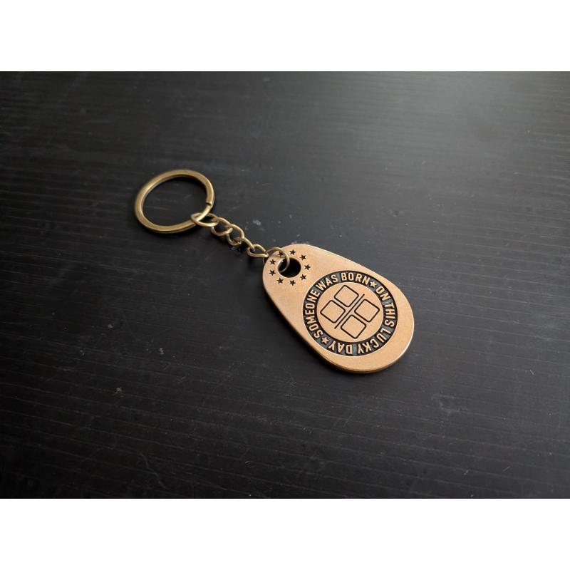 お守り　GOOD　LUCK 　真鍮　キーホルダー　キーリング　バイクの鍵　車の鍵　納車プレゼント　誕生日プレゼント　 |  | 01