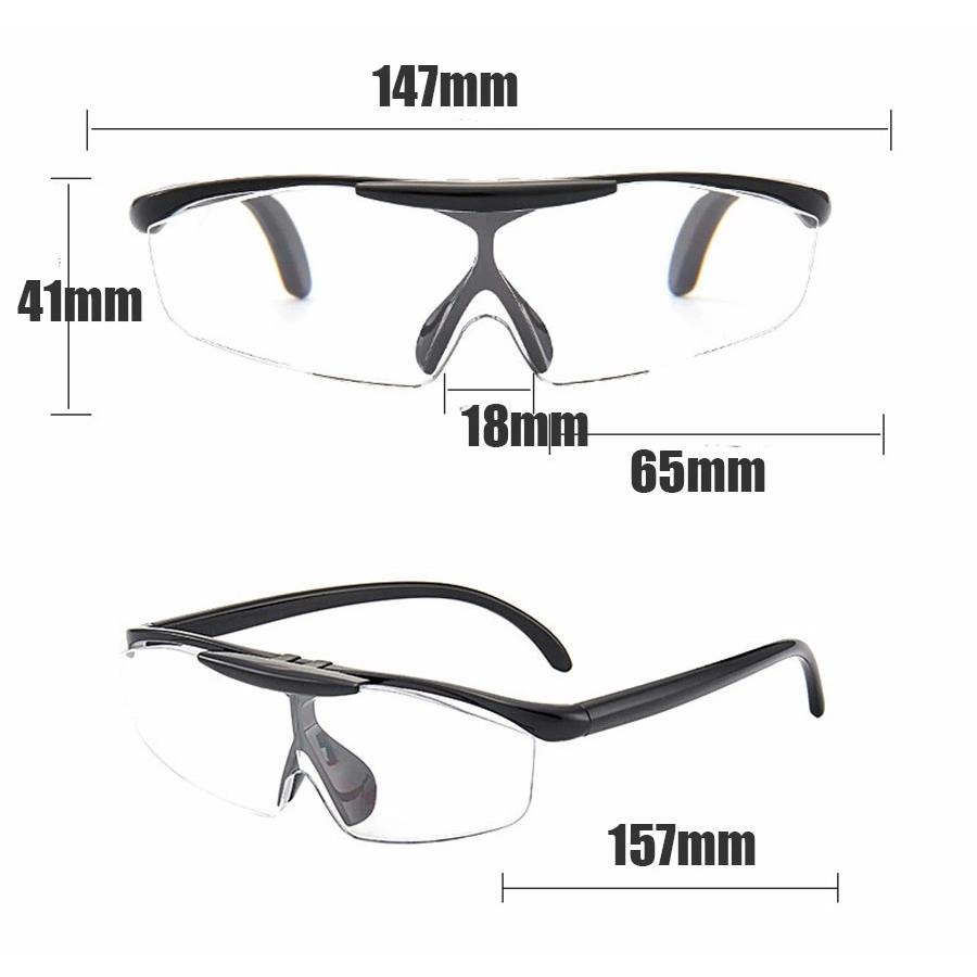 レンズが上がる　跳ね上げ式　メガネルーペ　ルーペ　拡大鏡　1.6倍　　ブルーライトカット　メガネ型ルー |  | 01