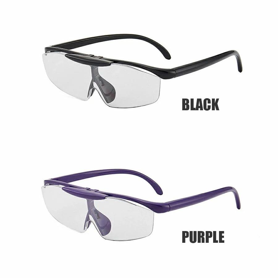 レンズが上がる　跳ね上げ式　メガネルーペ　ルーペ　拡大鏡　1.6倍　　ブルーライトカット　メガネ型ルー |  | 03