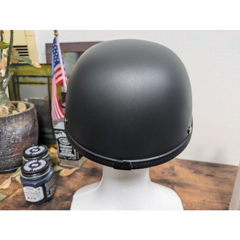 装飾用　半ヘル　ヘルメット　ハーフヘルメット　ブラック　かっこいい　半キャップ　原付　ビンテージデザイン　ショベル　スポスタ 　旧車 サバゲー |  | 01