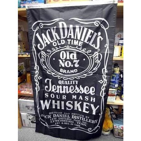 ガレージ店舗にガスランプ　ジャックダニエル Jack Daniel's フラッグ （ジャックダニエル） / アメリカン