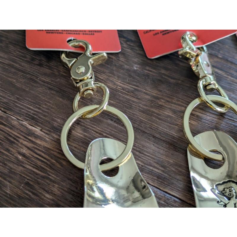 真鍮製 靴べら シューホーン キーホルダー レトロ ヴィンテージ 昭和 シューホーン キーホルダー 靴ベラ ビンテージ ピンナップ