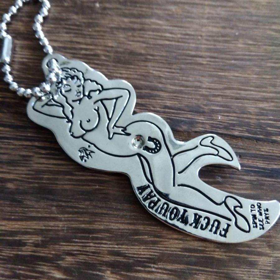 真鍮 栓抜き 女性デザイン　キースピナー　キーホルダー　キャンプ　バイク ビンテージ　 |  | 04