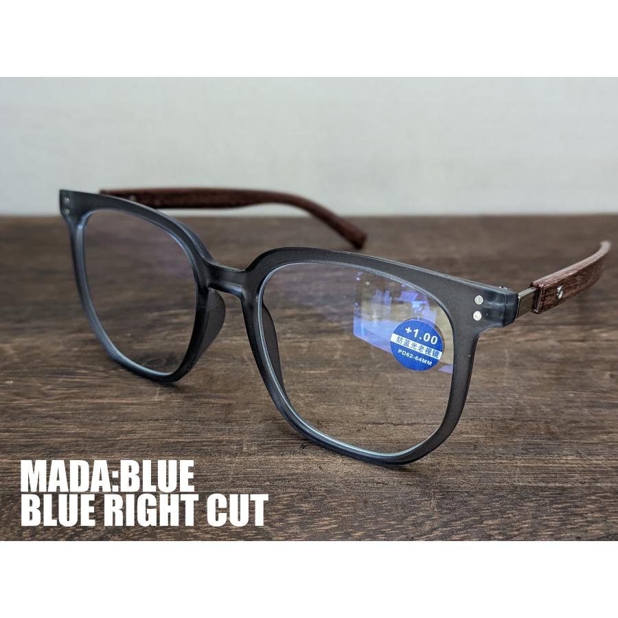 MADA　ブルーライトカット 老眼鏡　ブラック　クリア　ブルークリア　ブルー　おしゃれ　ポップ　リーディンググラス　シニアグラス　男女兼用　 |  | 02