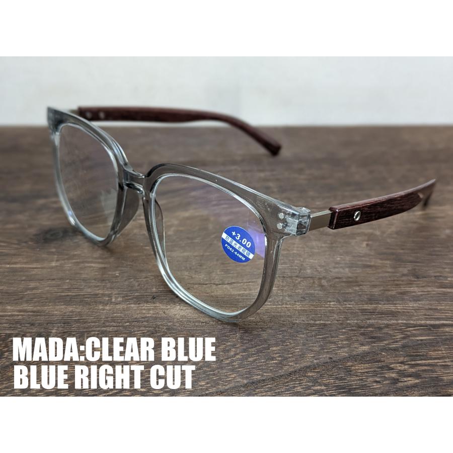 MADA　ブルーライトカット 老眼鏡　ブラック　クリア　ブルークリア　ブルー　おしゃれ　ポップ　リーディンググラス　シニアグラス　男女兼用　 |  | 05