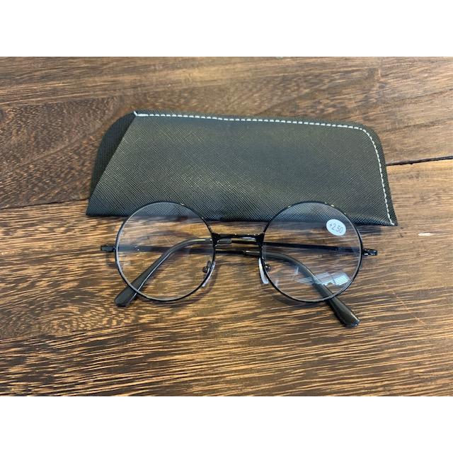 ケース付き　老眼鏡　丸　軽い　メンズ　レディース　リーディンググラス　シニアグラス　父の日　祖父　祖母　誕生日　プレゼント　丸めがね |  | 02