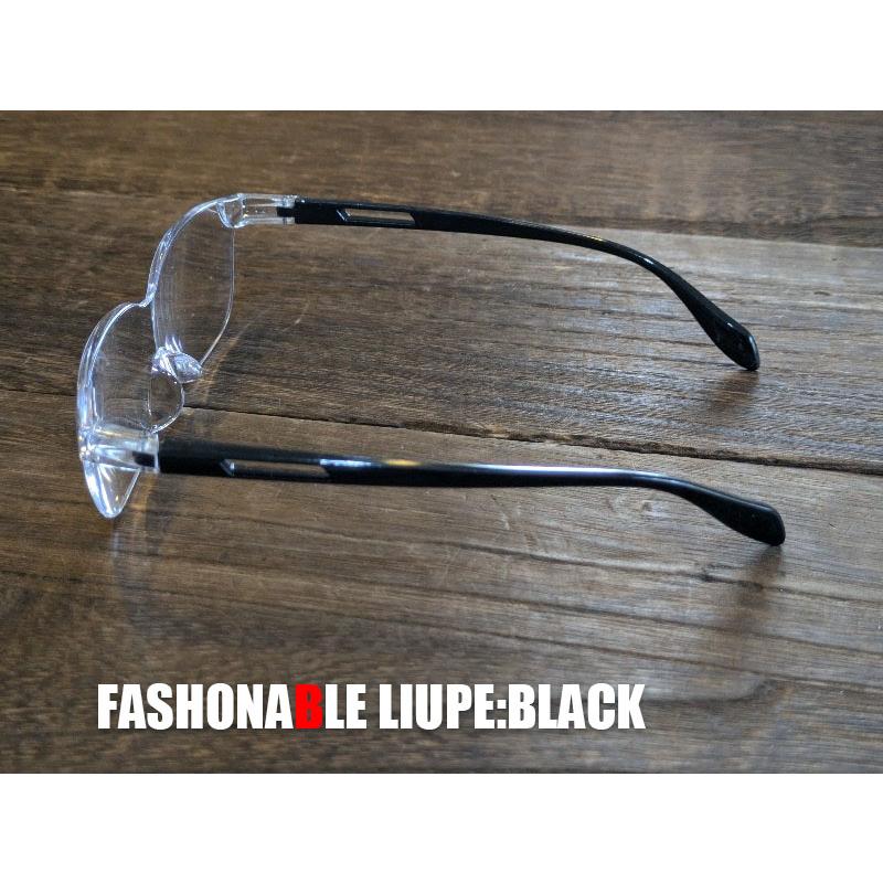 SEN おしゃれ メガネルーペ 拡大鏡 1.6倍 1.8倍 メガネ 眼鏡 読書