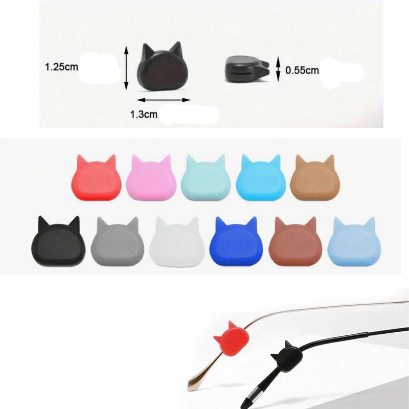 ねこ　メガネずれ防止 猫型 4個 2ペア 眼鏡 ズレ防止 ストッパー 猫 シリコン柔らか 便利グッズ CAT 猫  かわいい メガネズレ防止 可愛い　子猫　こねこシリコン |  | 02