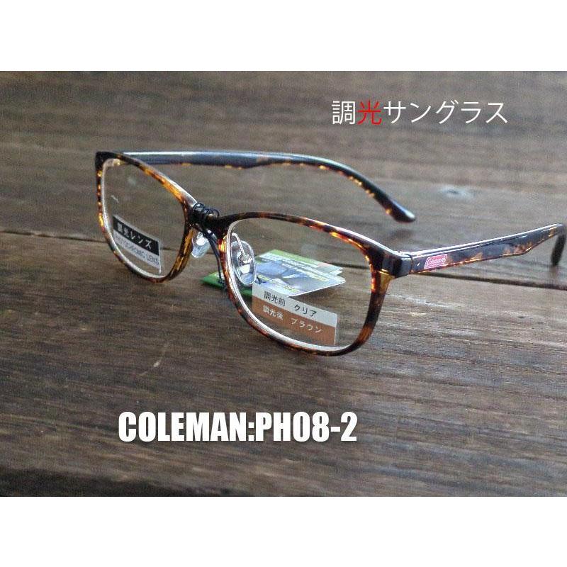 2024年　コールマン　ケース付き　PH08-2 調光サングラス　レンズの色が変わる おしゃれ　キャンプ　バイク　ハーレー　アメ車 | Coleman | 01
