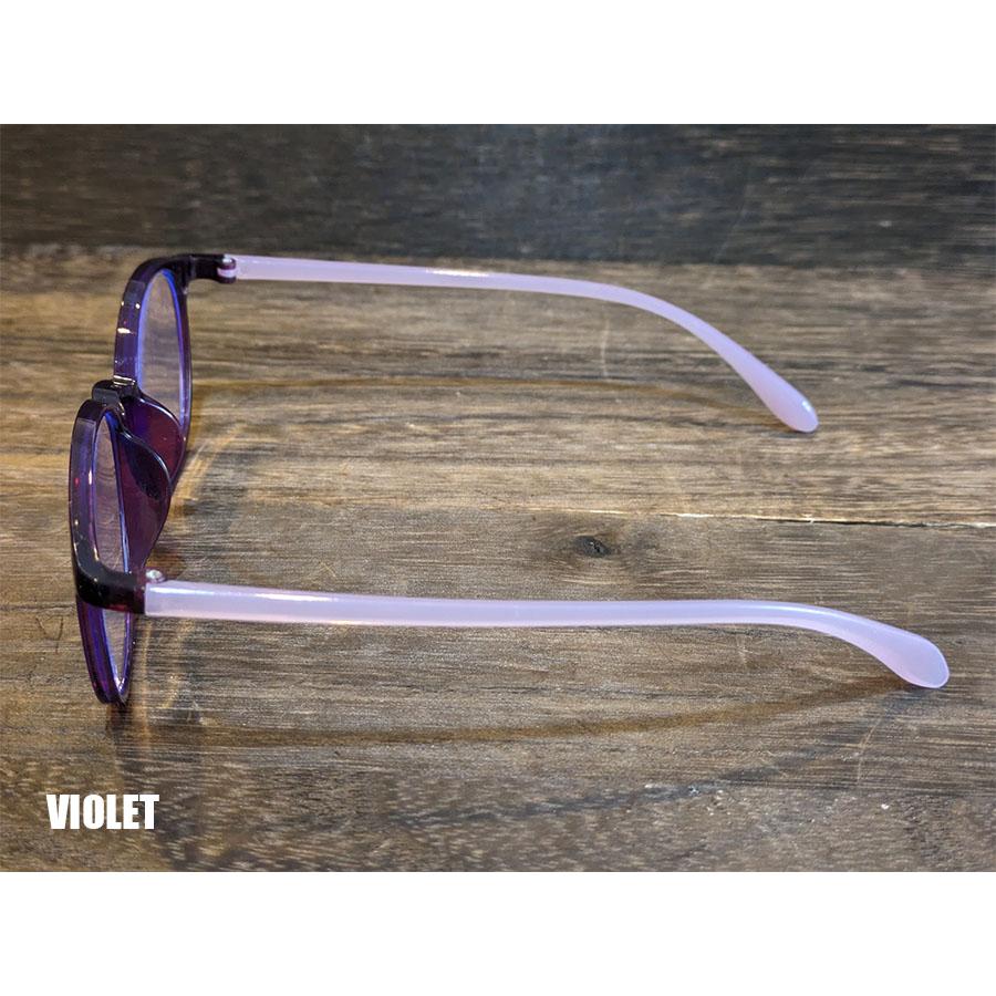 POP2 老眼鏡　ブルーライトカット　ボストン　ブラック　レッド　バイオレット　ブラウン　おしゃれ　ポップ　リーディンググラス　シニアグラス　男女兼用　 |  | 07