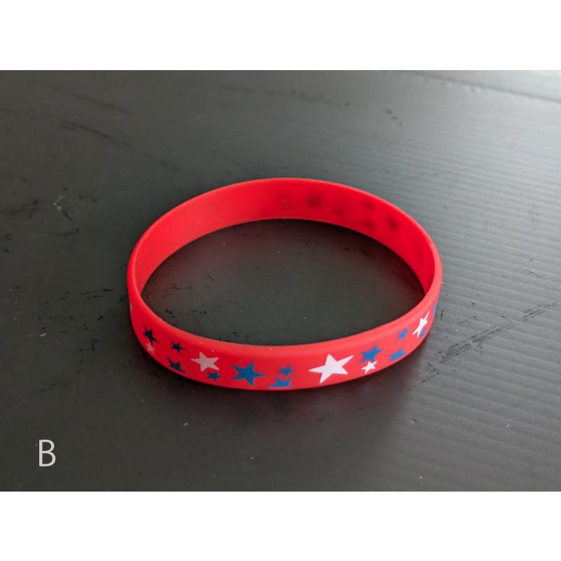 アメリカ　ブレスレット シリコン メンズ　バイク乗り　フェス　ハーレー　誕生日プレゼント　納車プレゼント リストバンド スポーツ USA 国旗 星 腕輪 ラバー |  | 02