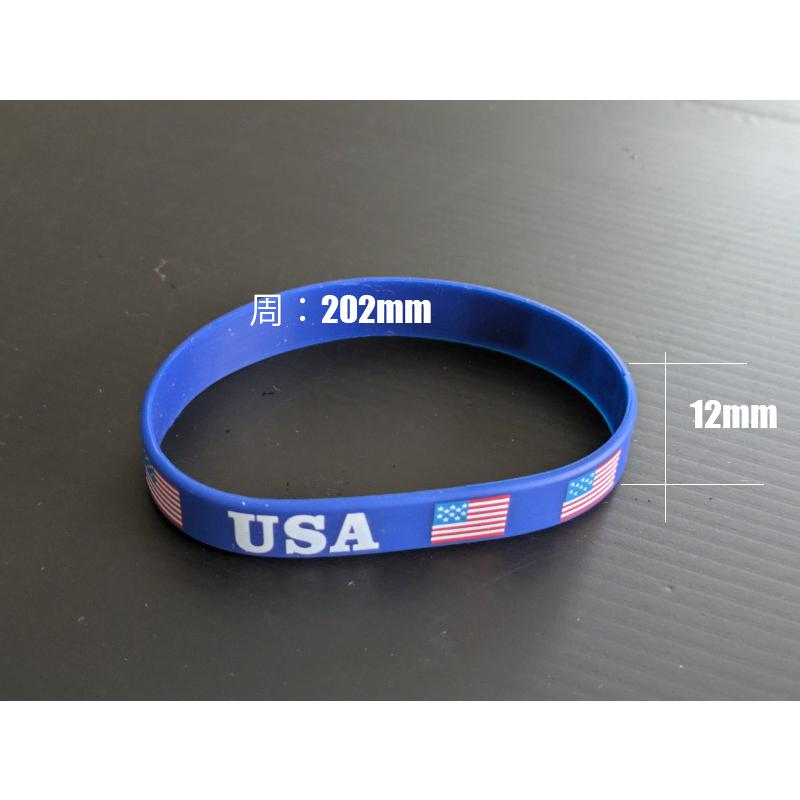 アメリカ　ブレスレット シリコン メンズ　バイク乗り　フェス　ハーレー　誕生日プレゼント　納車プレゼント リストバンド スポーツ USA 国旗 星 腕輪 ラバー |  | 06