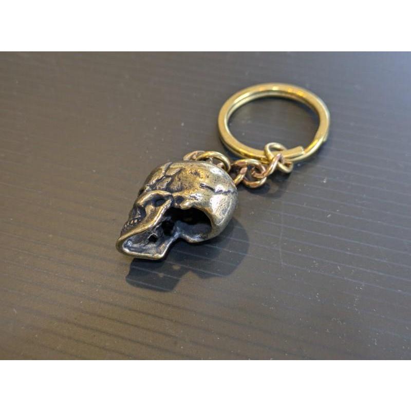真鍮　どくろ　ドクロ　スカル　がいこつ　キーホルダー　車　ハーレー　バイク　納車 おしゃれ |  | 01