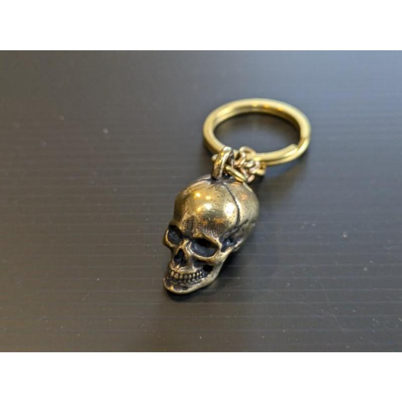 真鍮　どくろ　ドクロ　スカル　がいこつ　キーホルダー　車　ハーレー　バイク　納車 おしゃれ |  | 02