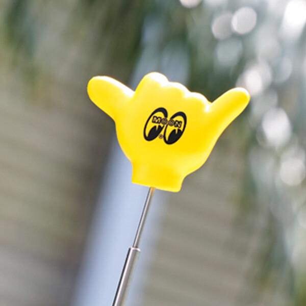 スプリングスタンド付き　ムーンアイズ(MOONEYES)MOON "Shaka" ムーン "シャカ" アンテナ トッパー アンテナボール  イエロー |  | 03