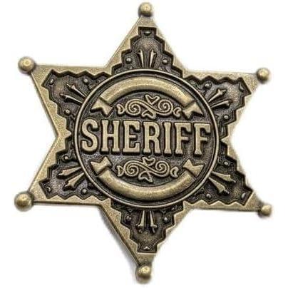 SHERIFF ピンバッジ 星形 合金　保安官　アメリカ　バッジ　かっこいい　ハーレー　アメ車 | 