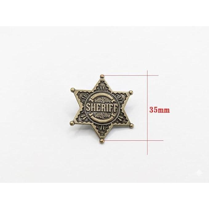 SHERIFF ピンバッジ 星形 合金　保安官　アメリカ　バッジ　かっこいい　ハーレー　アメ車 |  | 01