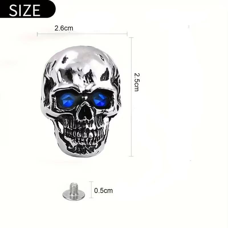 スカル　どくろ　ピンバッジ　ドクロ　スタッズ すかる　目　青　ロック |  | 04