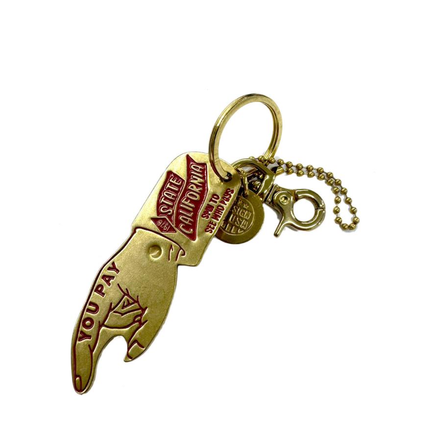 真鍮製 ユーペイスピナー キーチェーン　アメリカン雑貨　アメ雑　キーホルダー　ブラス　真鍮　バイカー |  | 04