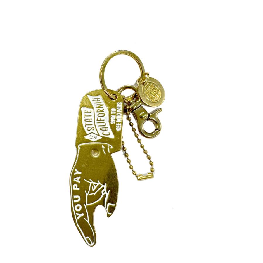 真鍮製 ユーペイスピナー キーチェーン　アメリカン雑貨　アメ雑　キーホルダー　ブラス　真鍮　バイカー |  | 05