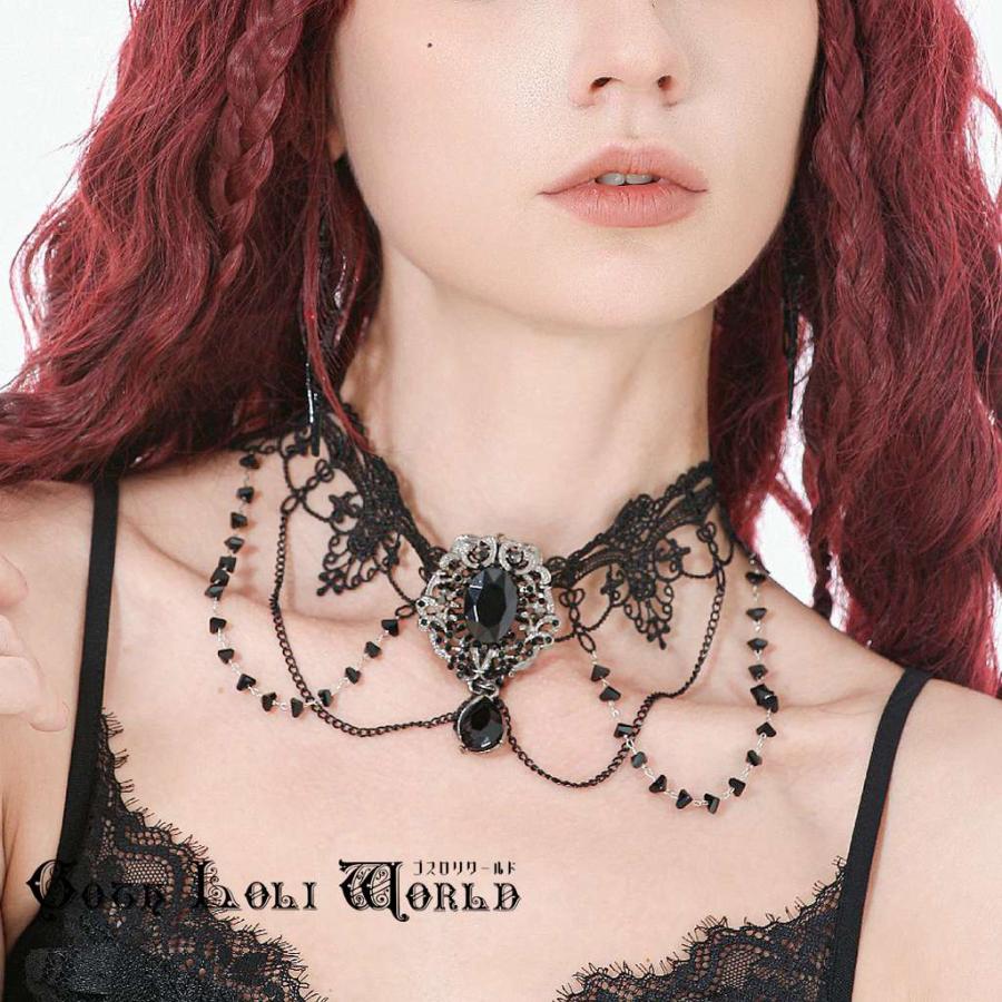 ゴスロリワールド ACK160 ゴスロリ ファッション ビジュー レース チョーカー レディース 地雷系 ゴシック ロリィタ ロリータ ビジュアル系 サブカル 個性的 |  | 06