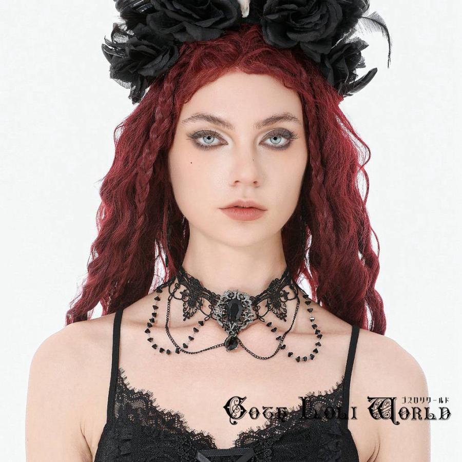 ゴスロリワールド ACK160 ゴスロリ ファッション ビジュー レース チョーカー レディース 地雷系 ゴシック ロリィタ ロリータ ビジュアル系 サブカル 個性的 |  | 08