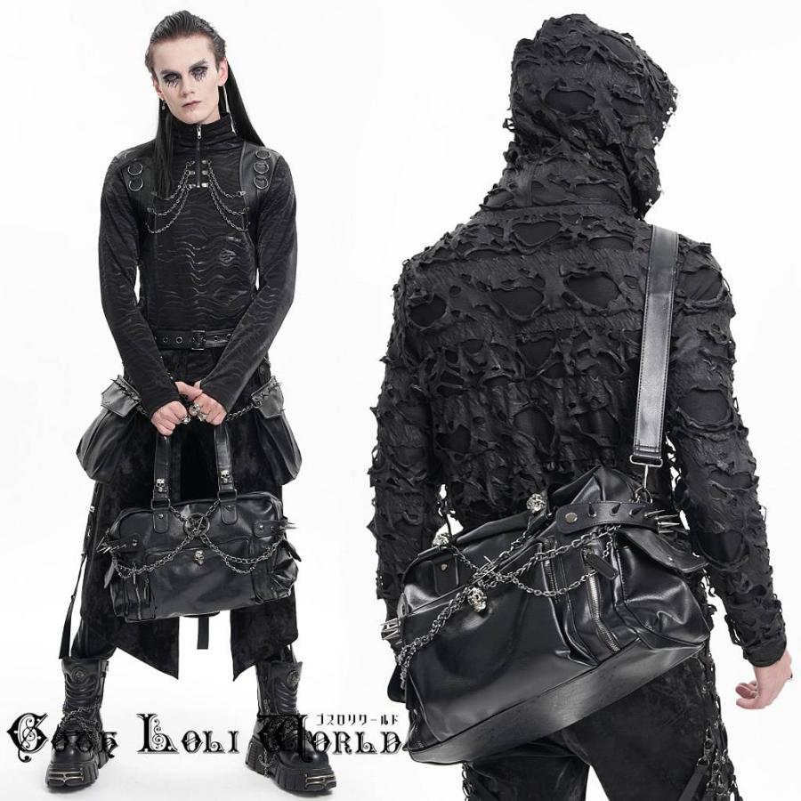 ゴスロリワールド AS207 ゴシックファション スカル ボストンバッグ