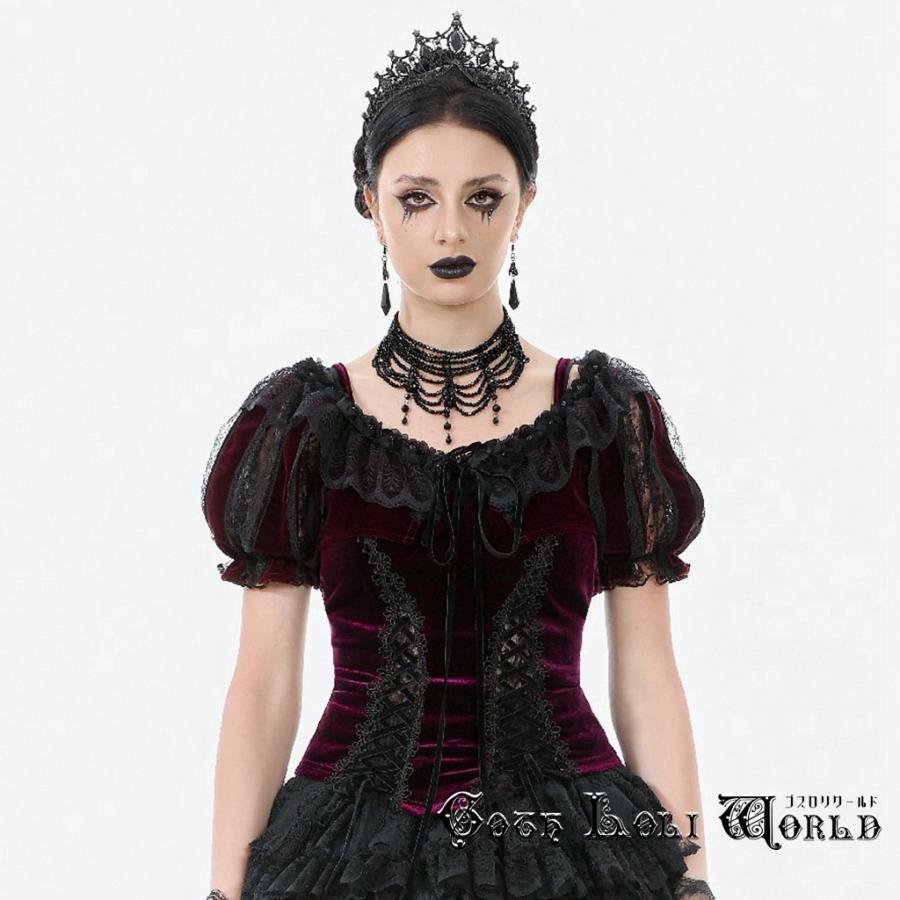 ゴスロリワールド BW165 ロリータ ファッション ワインレッドショート