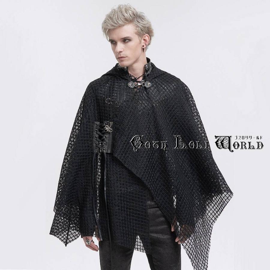 ゴスロリワールド CA033 パンクファッション メッシュポンチョ風 ジャケット ゴシック パンク ロック ビジュアル系 ヴィジュアル系 V系 サブカル |  | 05