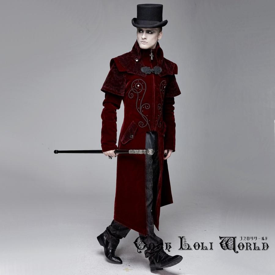 ゴスロリワールド CT13402 ゴシックファッションベルベット ジャケット コート 赤色 ゴシック ビジュアル系 ヴィジュアル系 V系 サブカル ライブ衣装 舞台衣装 |  | 05