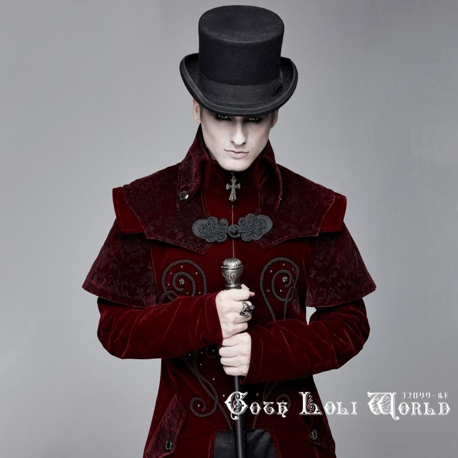 ゴスロリワールド CT13402 ゴシックファッションベルベット ジャケット コート 赤色 ゴシック ビジュアル系 ヴィジュアル系 V系 サブカル ライブ衣装 舞台衣装 |  | 07