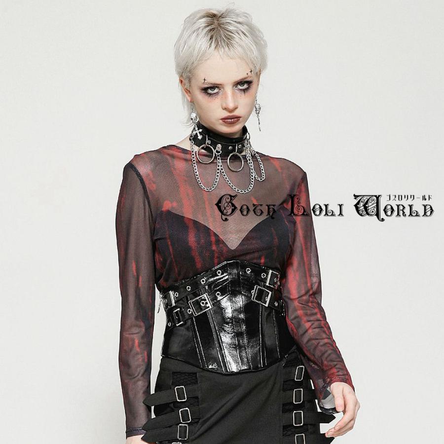 PEACE NOW ゴスロリ　ボンテージ　パンク　燕尾ベルトジャケット y-635-rd-02.jpg