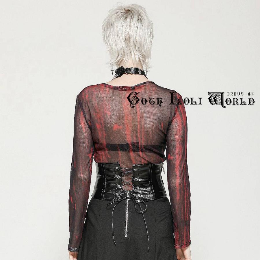 ゴスロリワールド CW089 パンクファッション レースアップ ベルト
