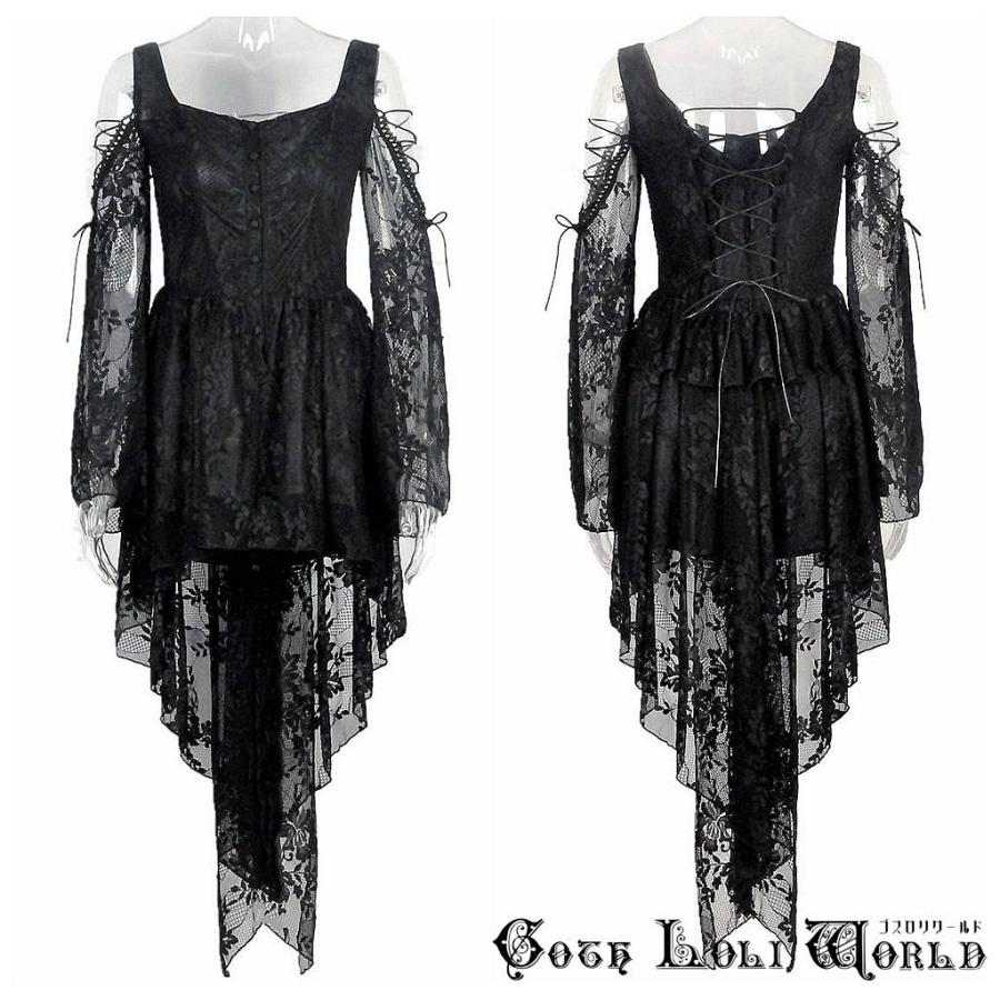 ゴスロリワールド DW053BK ゴスロリ ファッション 肩開きテールカット
