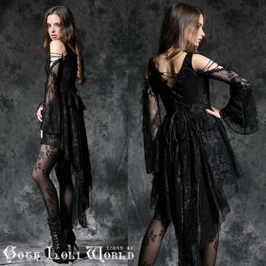 ゴスロリワールド DW053BK ゴスロリ ファッション 肩開きテールカット